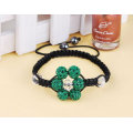 2013 katholische Rosenkranz-Armband-Art- und Weisehandgemachte gemischte Farben-Kristallkugel-Blumen-Form Shamballa Armbänder preiswertes BR01